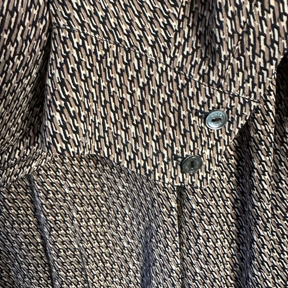 VINCE Silk Printed Shirt Dress Size: 2 - Picture 6 of 9